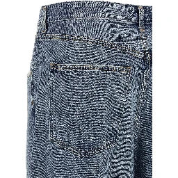 Blue Cotton Relaxed Fit Jeans