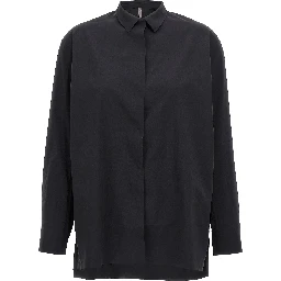 Black Nylon Blouse