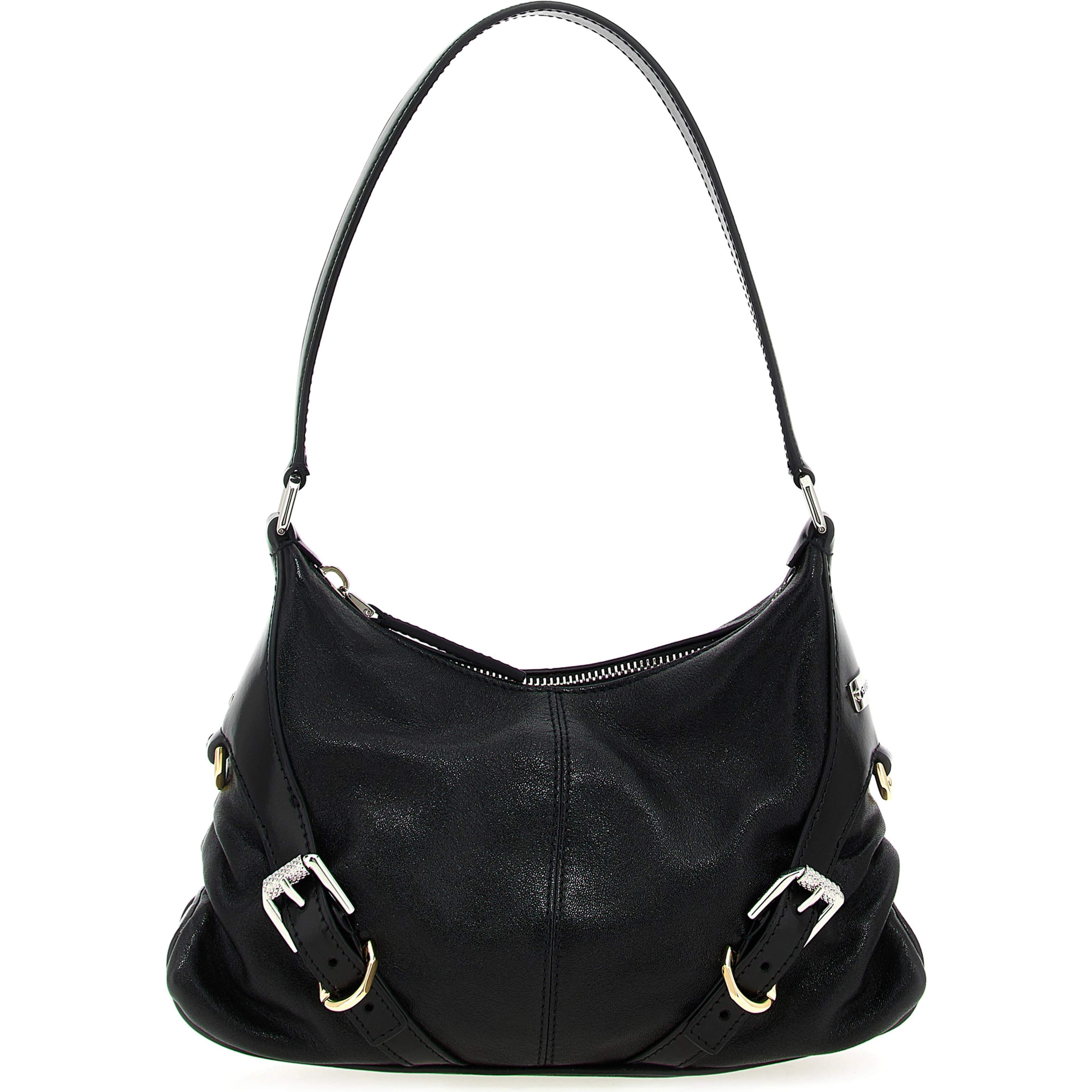 Black Lamb Leather Shoulder Bag