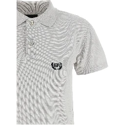 Gray Cotton Polo Shirt