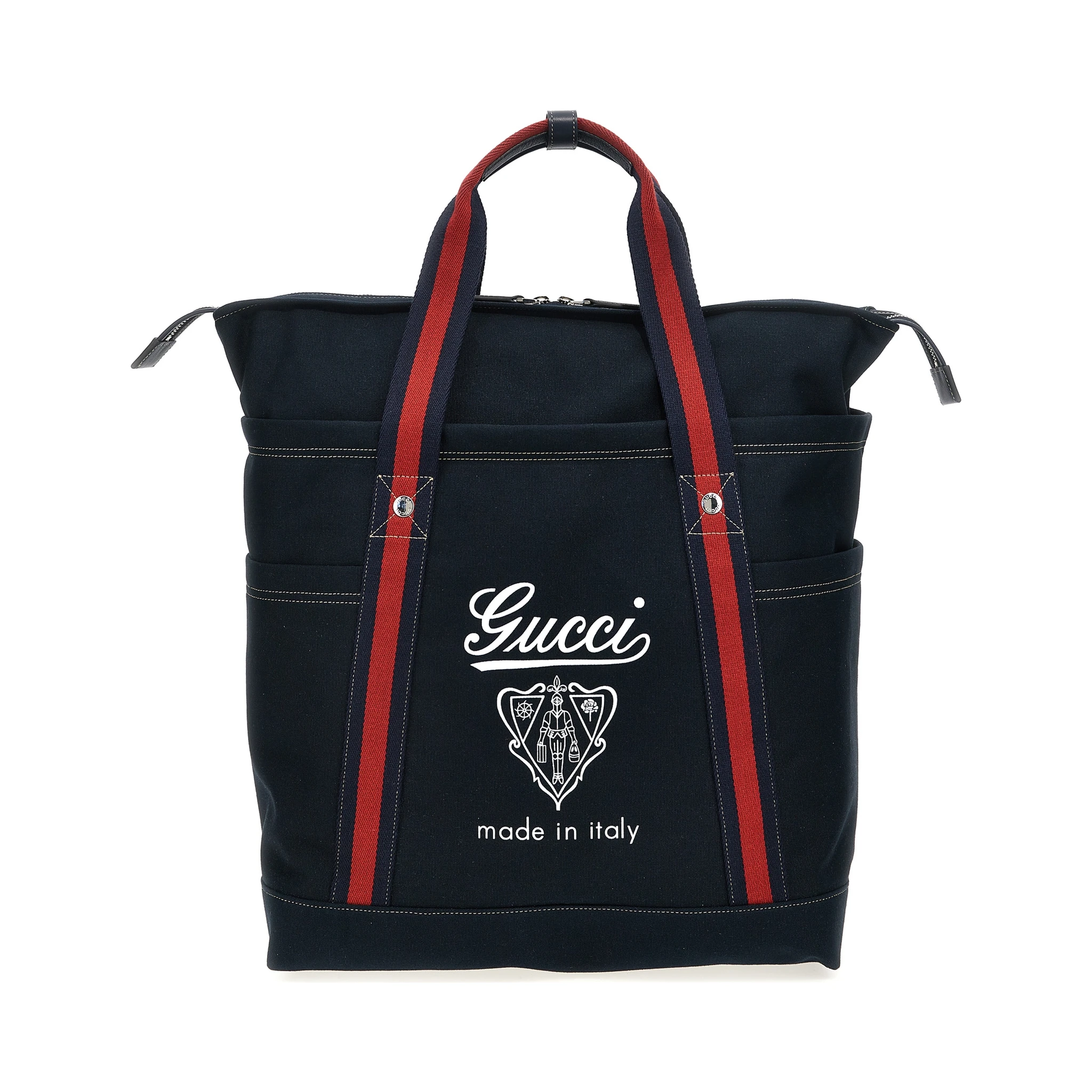 Blue Cotton Tote Bag