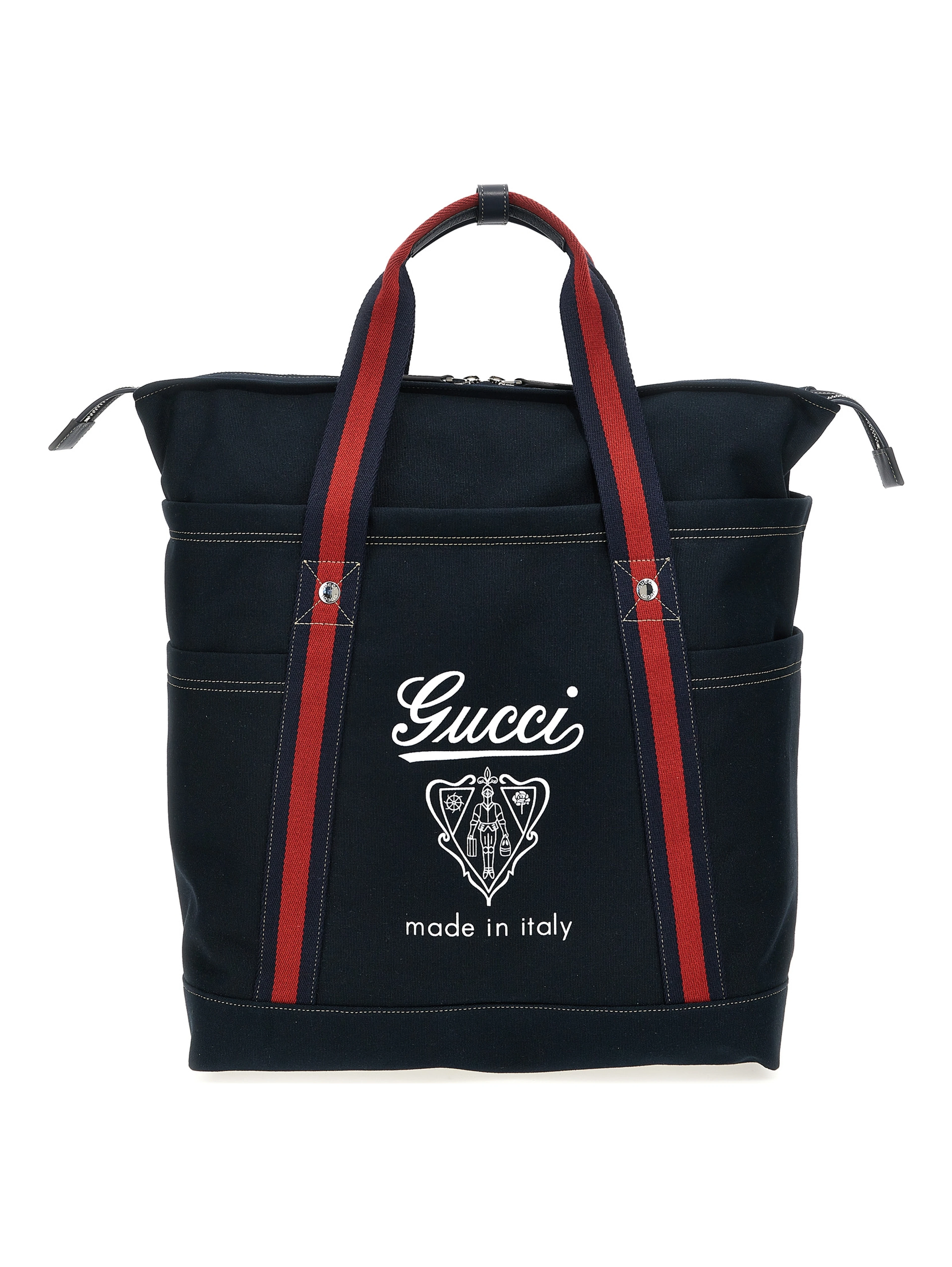 Blue Cotton Tote Bag