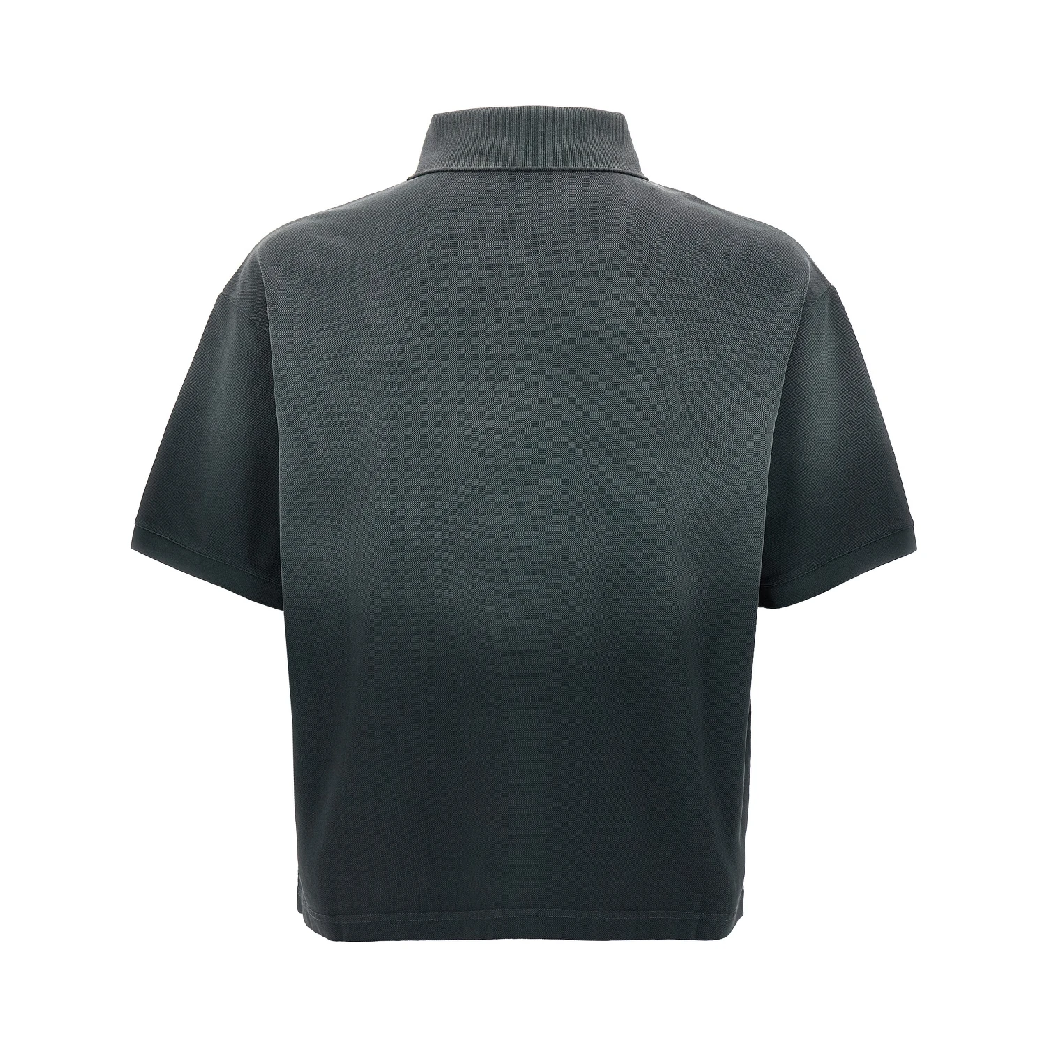 Gray Cotton Polo Shirt