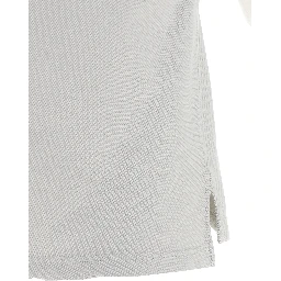 Gray Cotton Polo Shirt