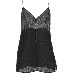 Black Silk Tank Tops