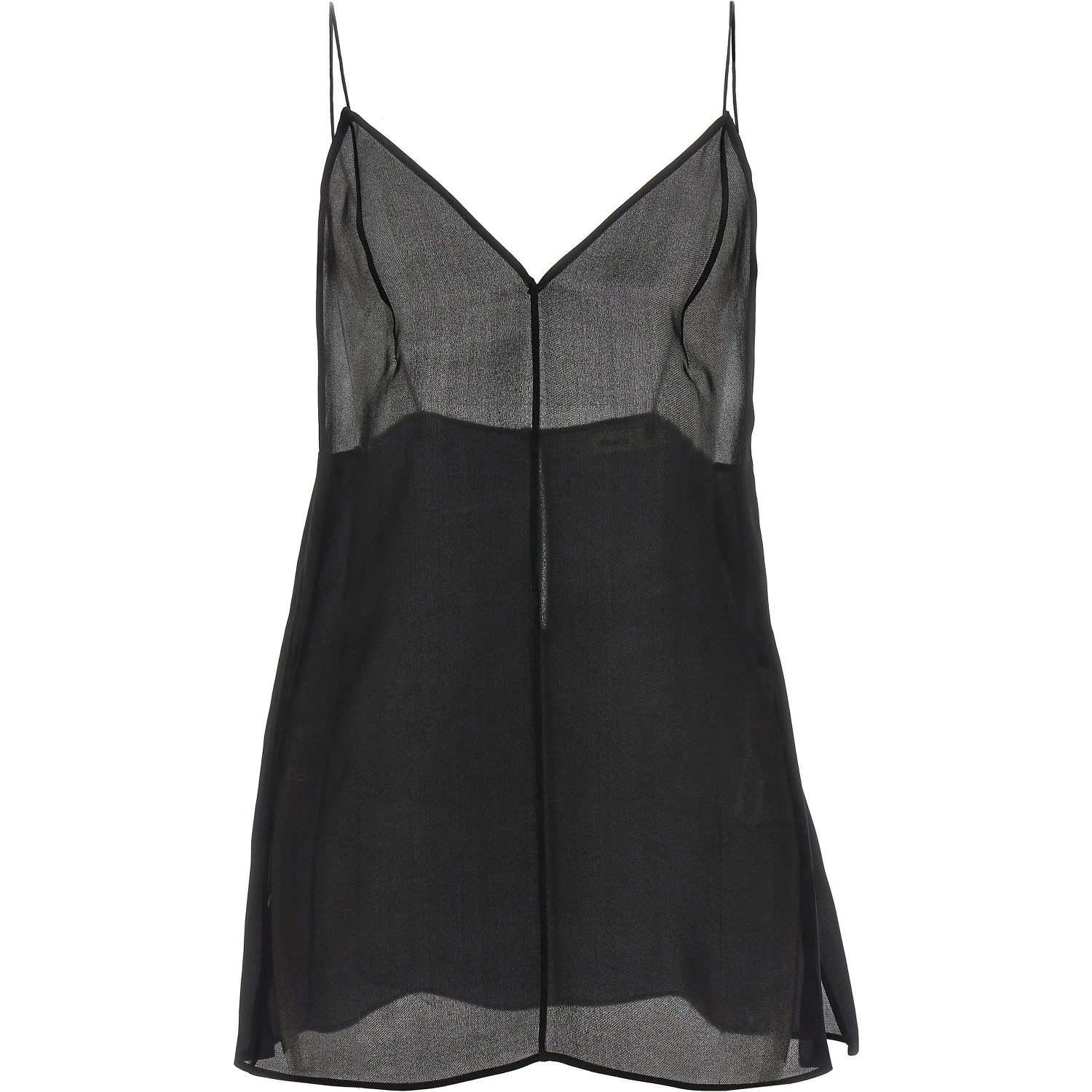 Black Silk Tank Tops