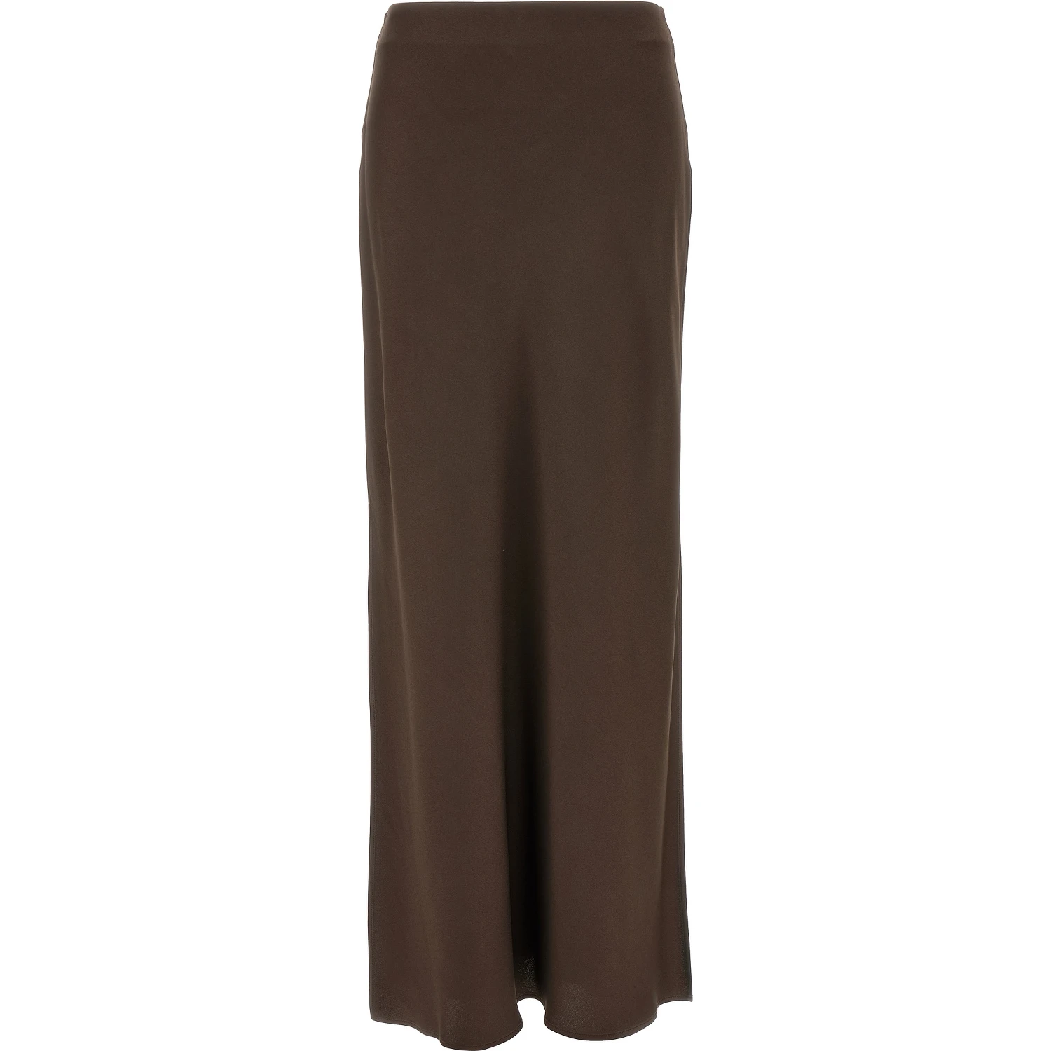 Brown Acetate Mini Skirt