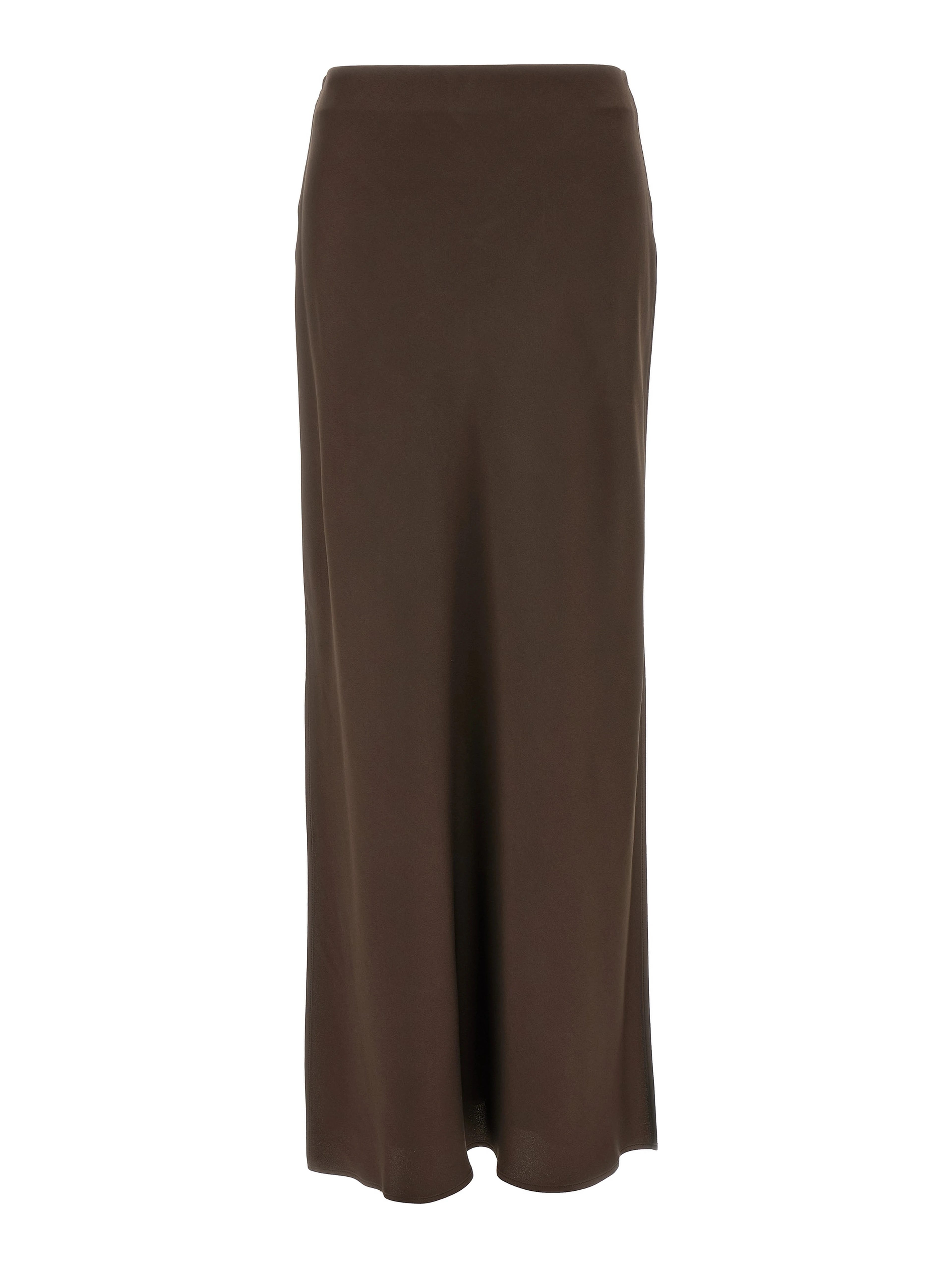 Brown Acetate Mini Skirt