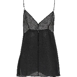 Black Silk Tank Tops