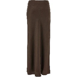 Brown Acetate Mini Skirt