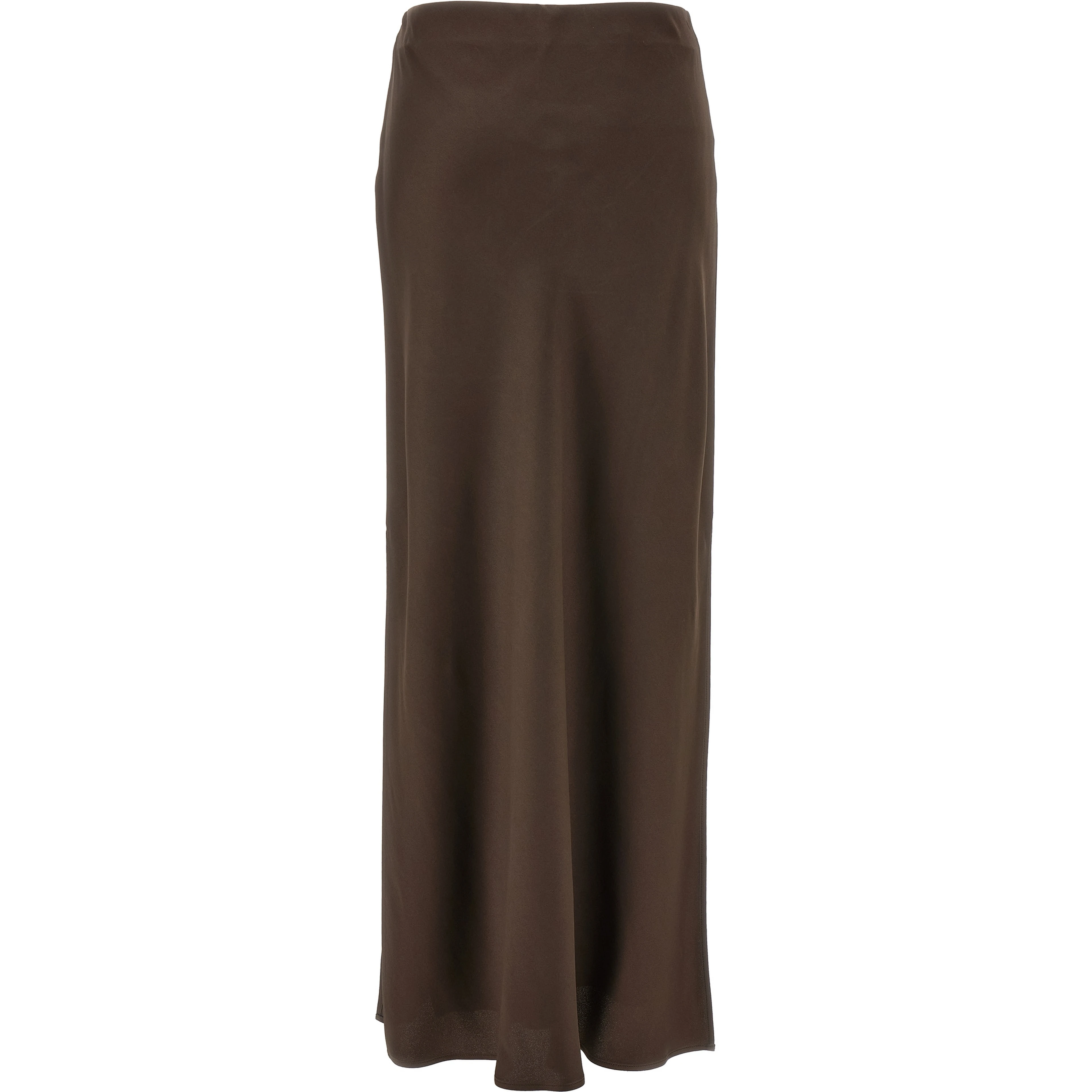 Brown Acetate Mini Skirt