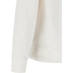White Cotton Sweatshirt