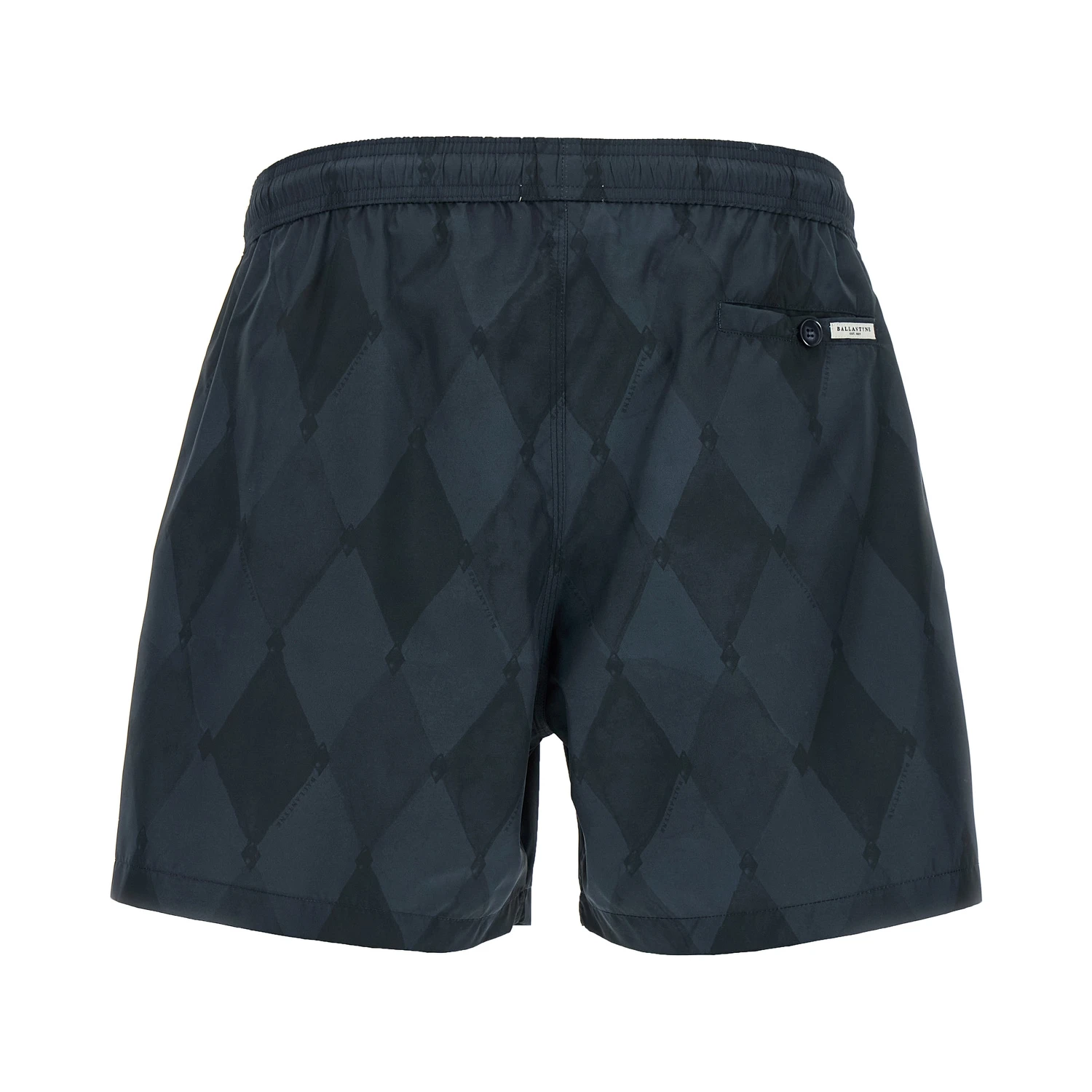 Blue Polyester Swim Shorts
