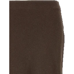 Brown Acetate Mini Skirt