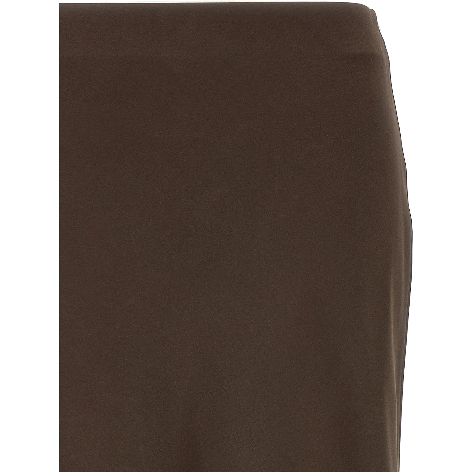 Brown Acetate Mini Skirt