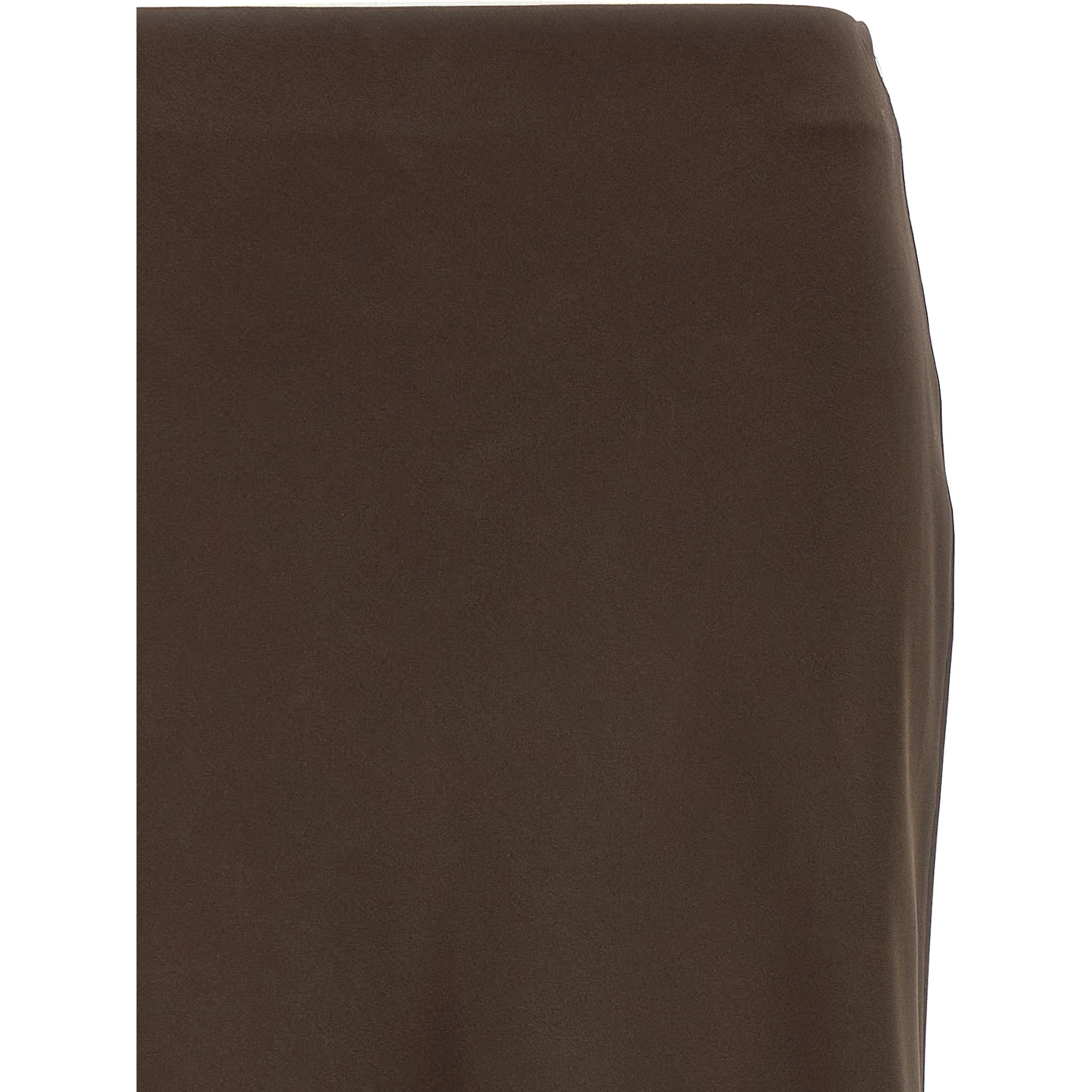 Brown Acetate Mini Skirt