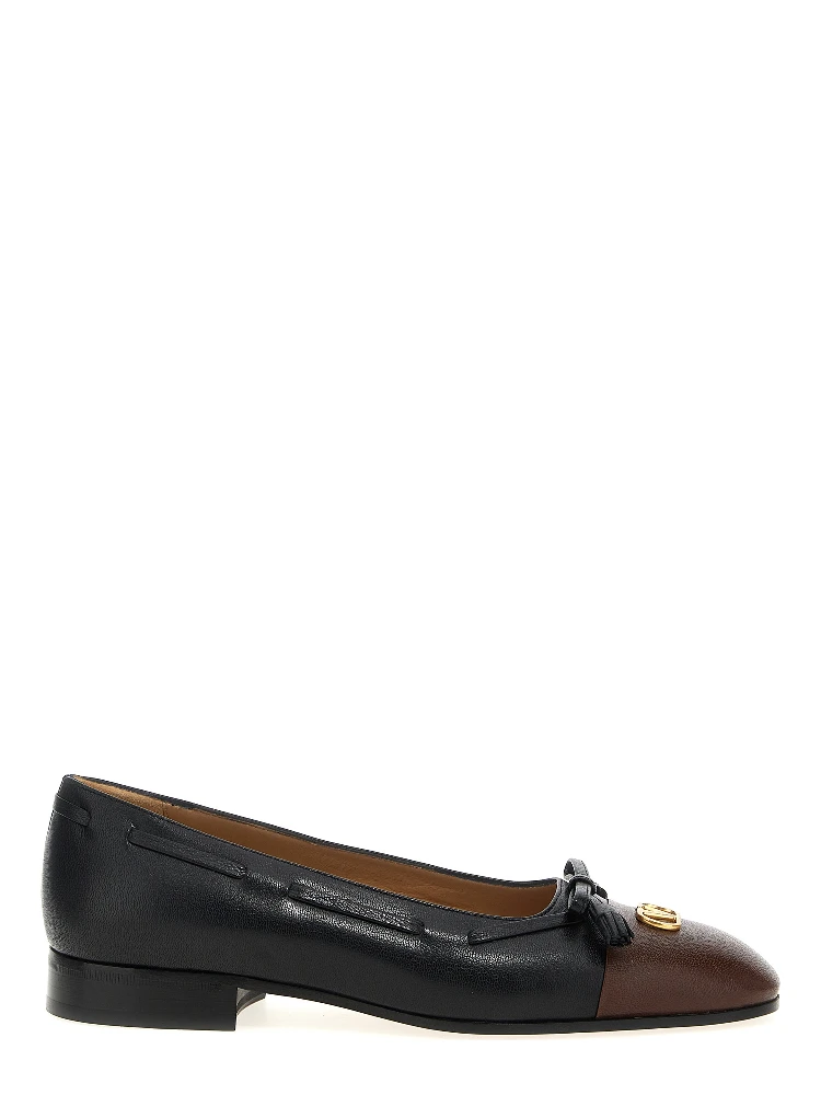 Multicolor Calfskin Ballet Flats