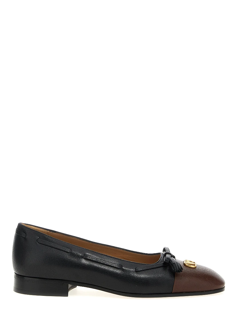 Multicolor Calfskin Ballet Flats
