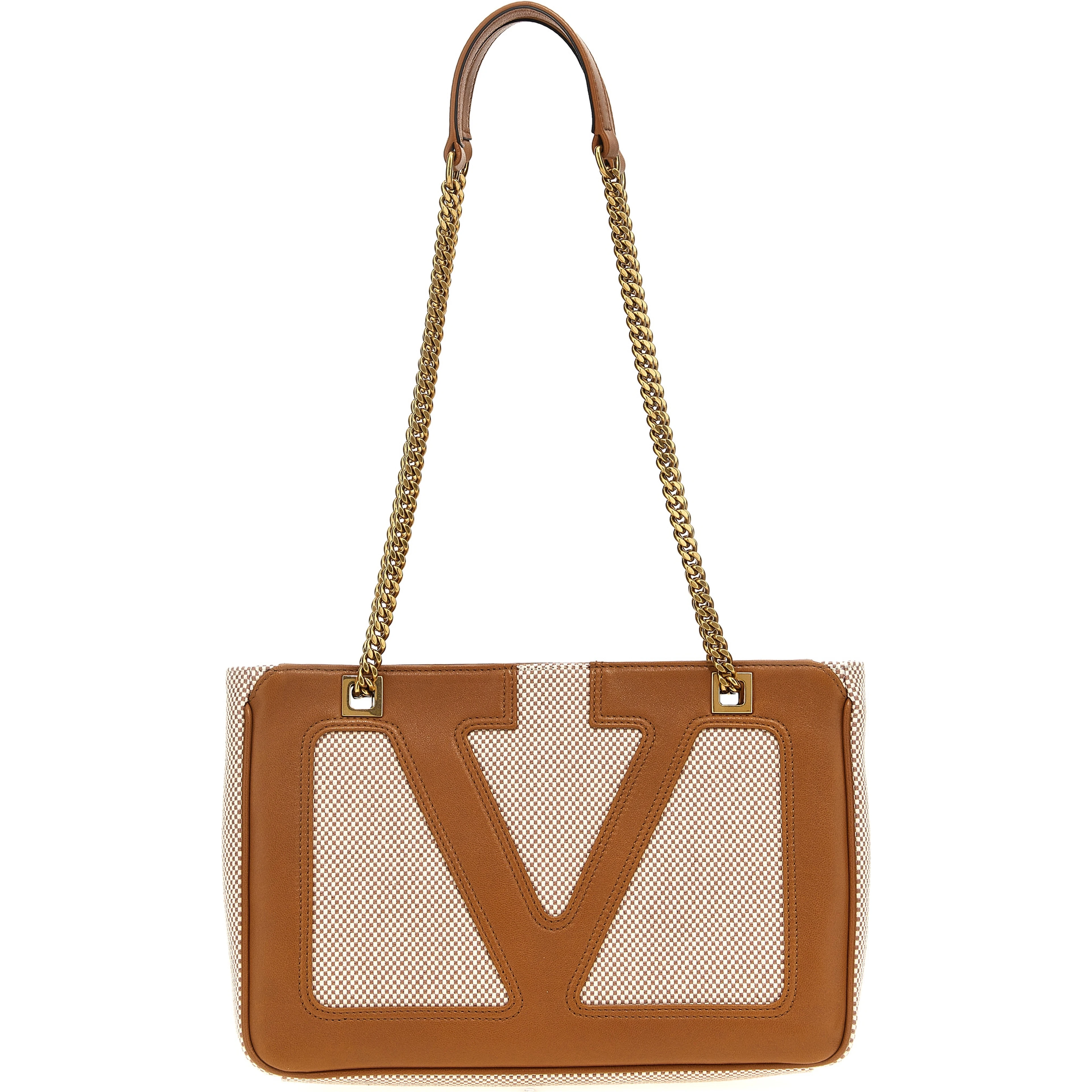 Beige Cotton Tote Bag