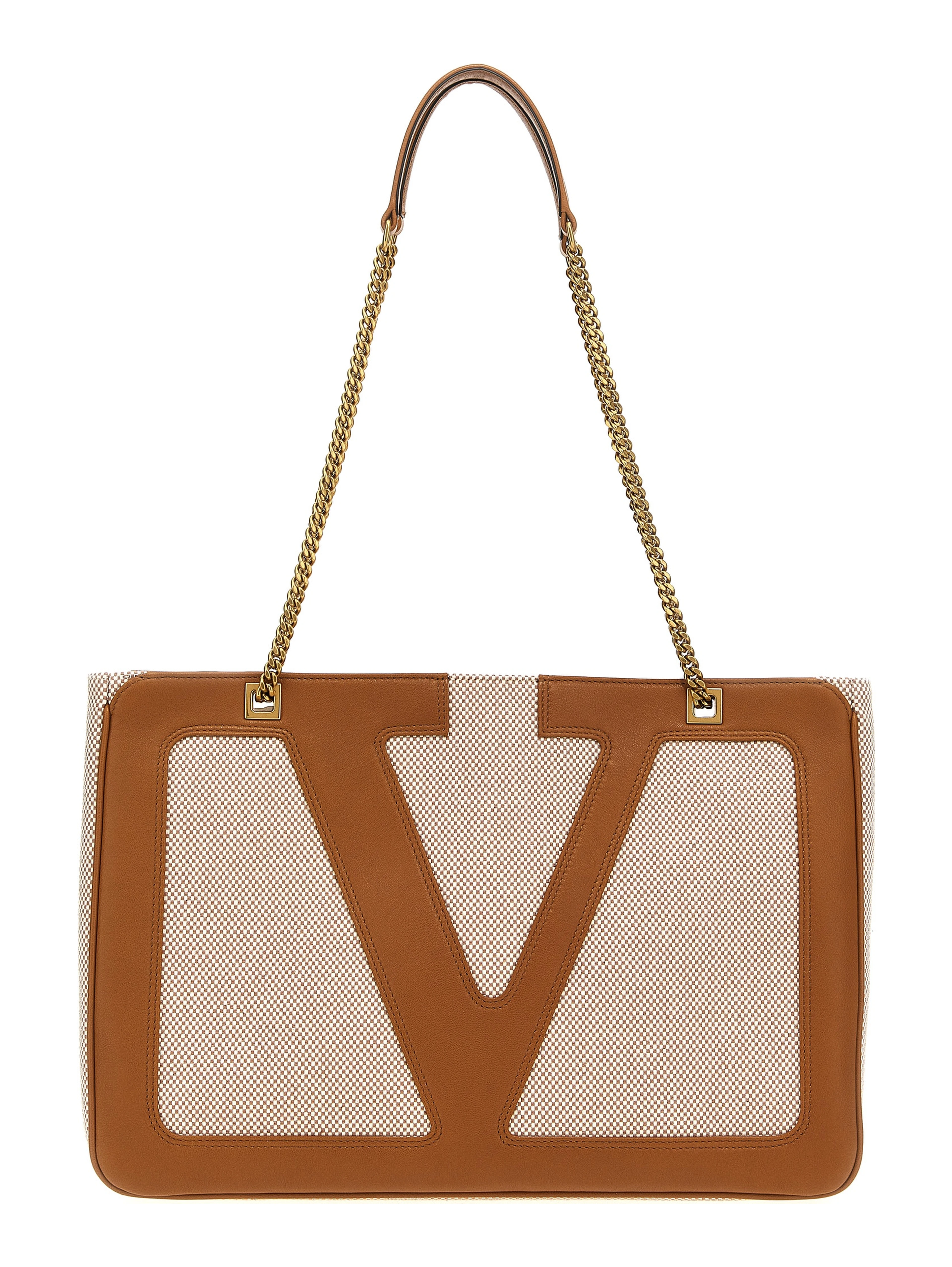 Beige Cotton Tote Bag