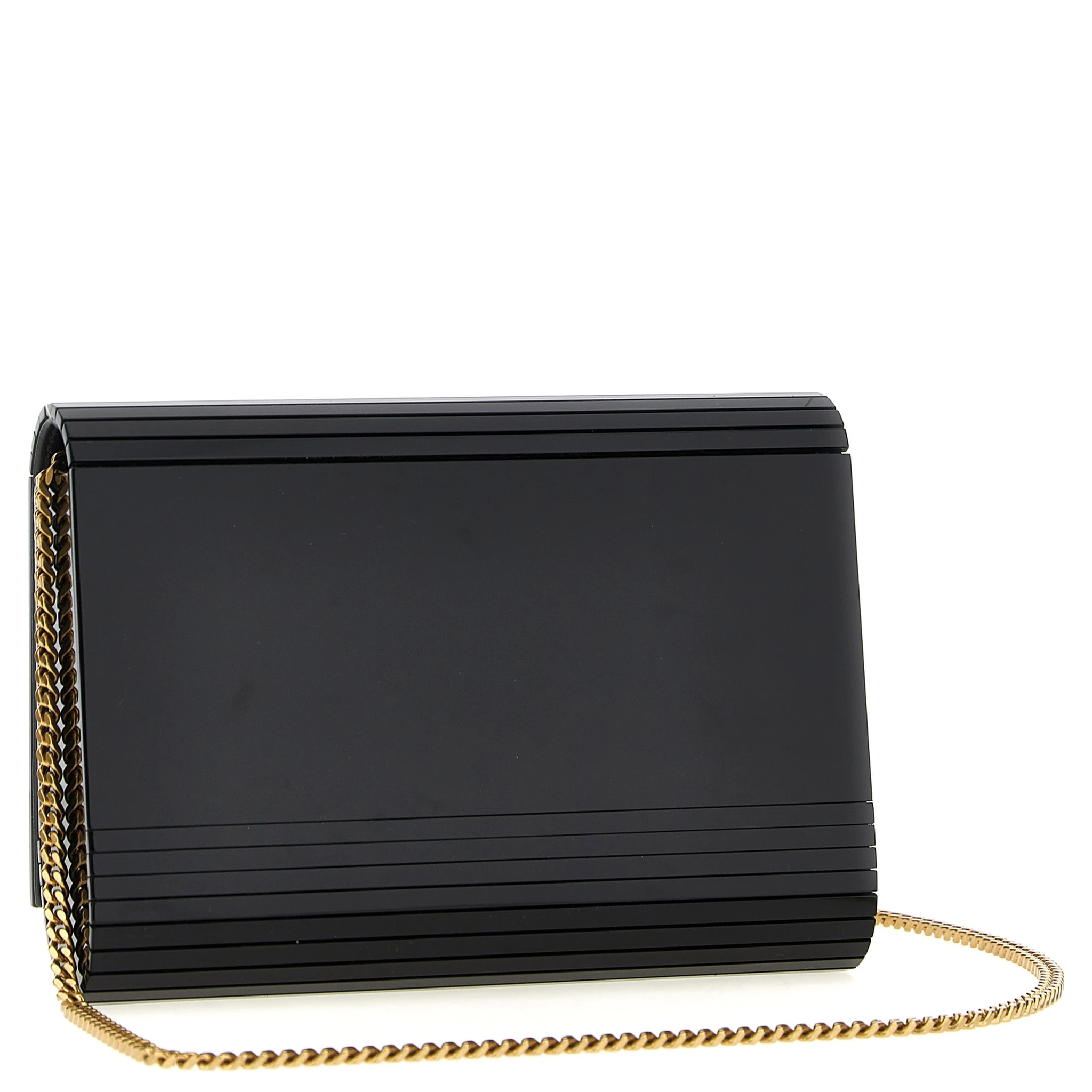 Black Plexiglass Crossbody Bag