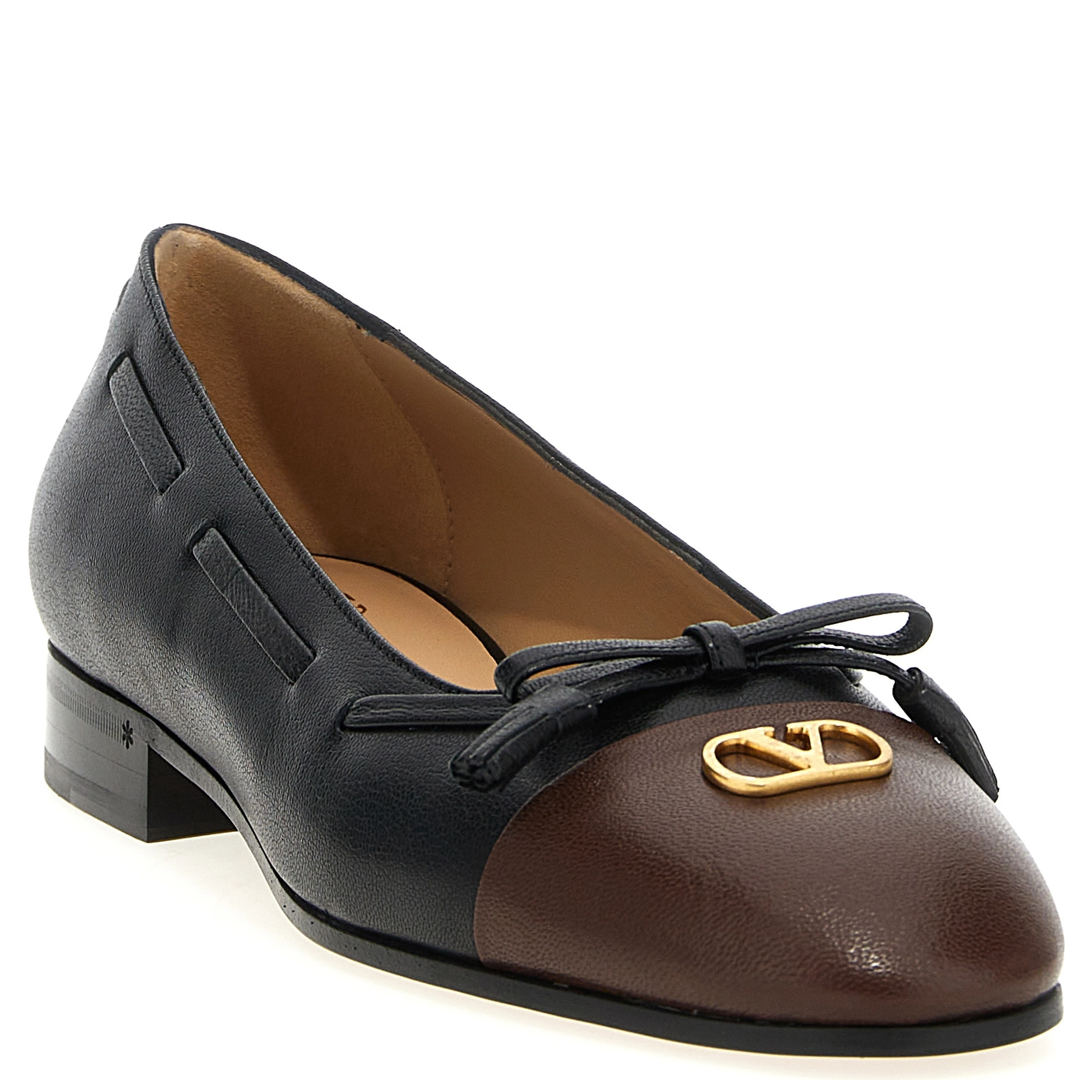 Multicolor Calfskin Ballet Flats