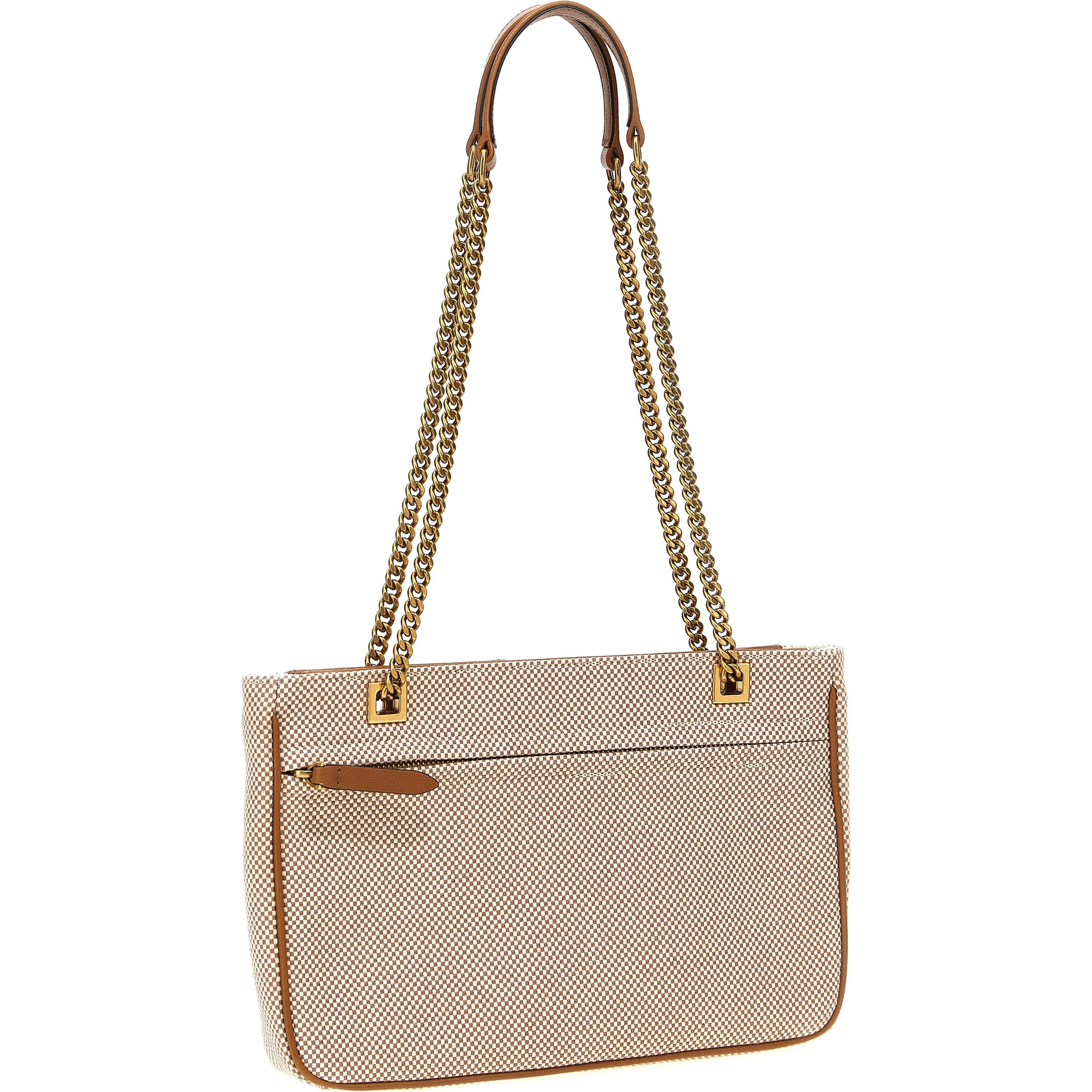 Beige Cotton Tote Bag