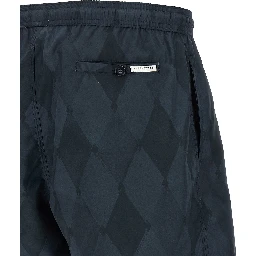 Blue Polyester Swim Shorts