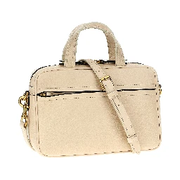 Bicolor Lamb Leather Handbag