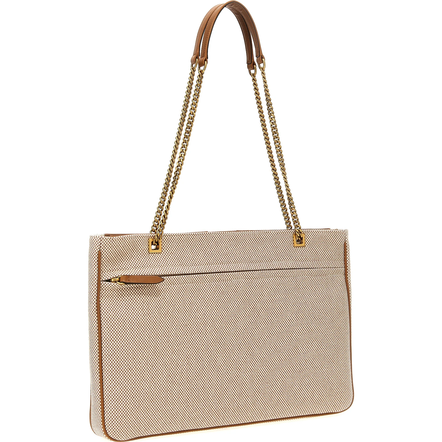Beige Cotton Tote Bag