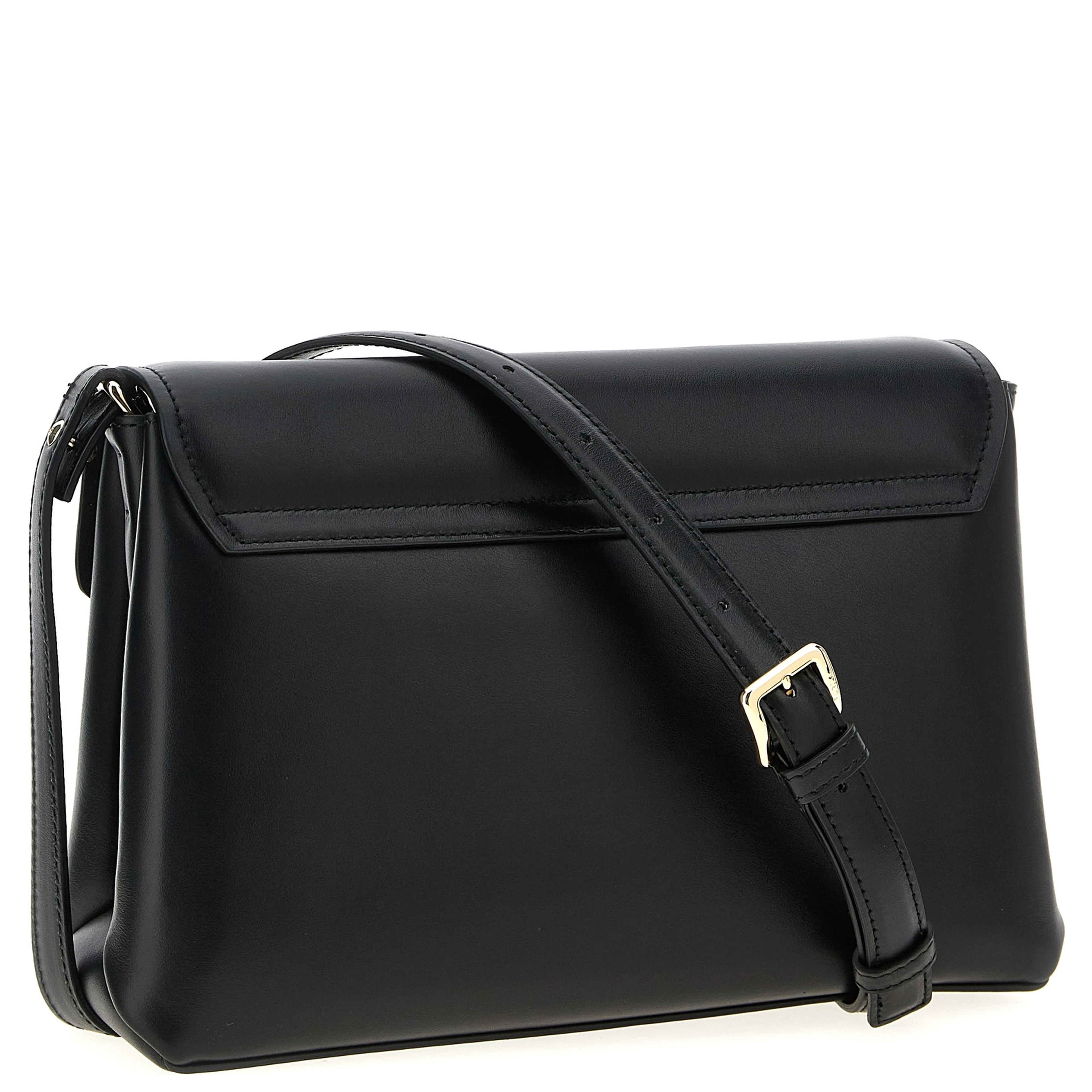 Black Leather Shoulder Bag