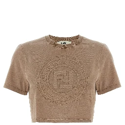 Brown Cotton T-Shirt