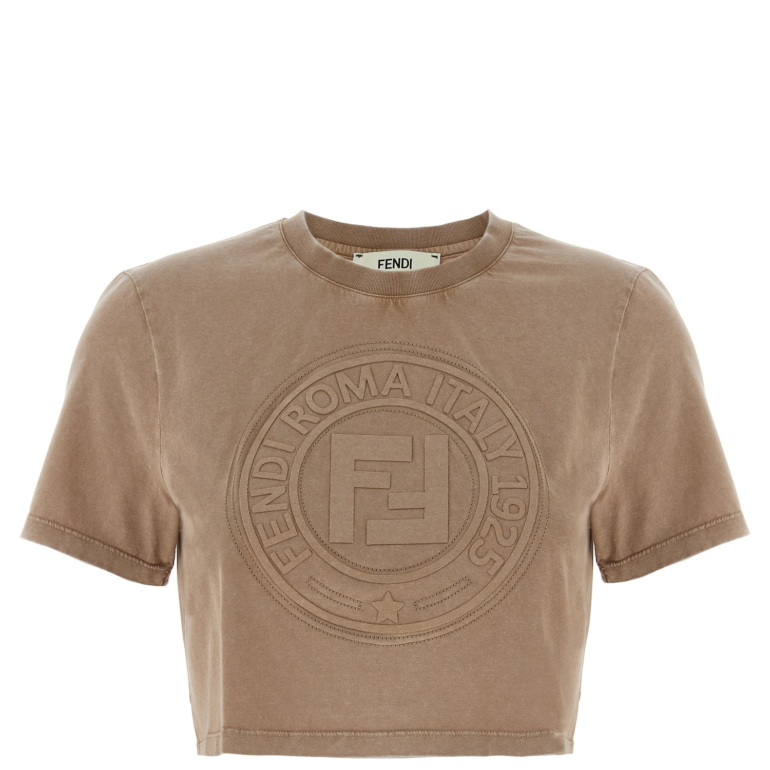 Brown Cotton T-Shirt