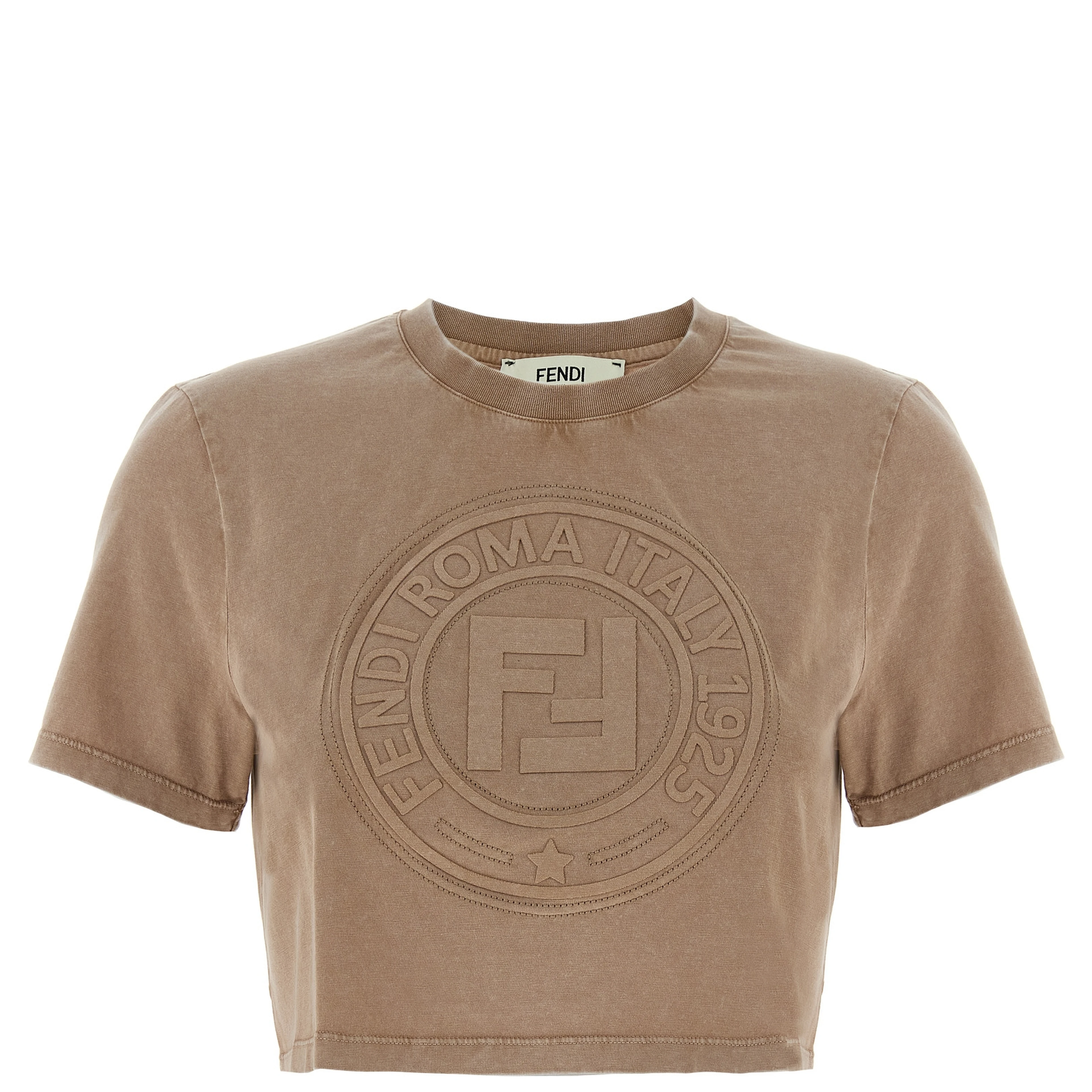 Brown Cotton T-Shirt