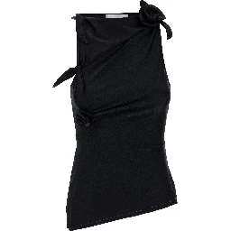 Black Polyamide Tank Tops