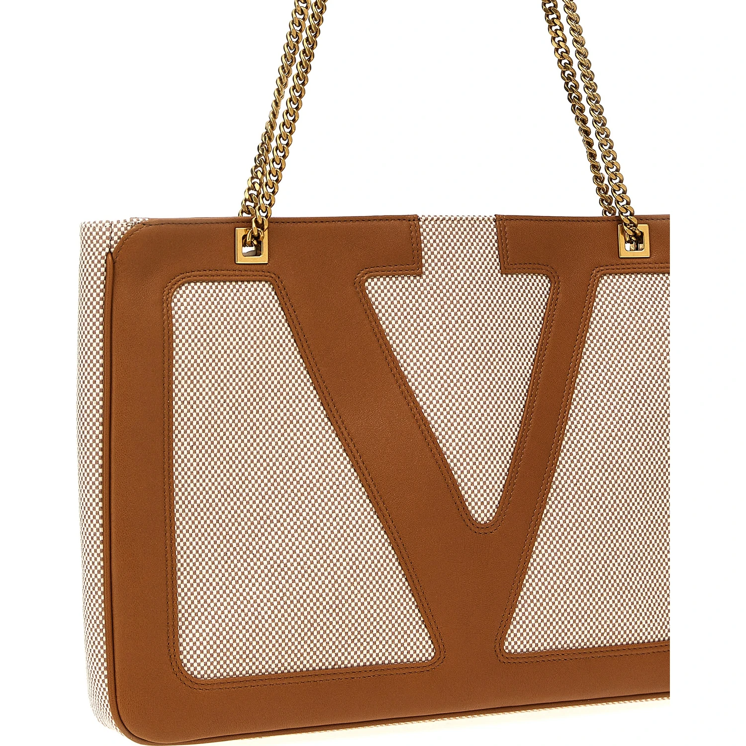 Beige Cotton Tote Bag