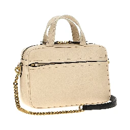 Bicolor Lamb Leather Handbag