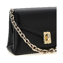 Black Leather Shoulder Bag