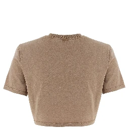 Brown Cotton T-Shirt