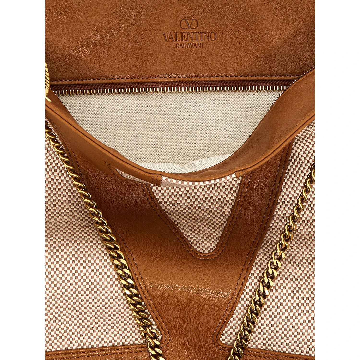 Beige Cotton Tote Bag