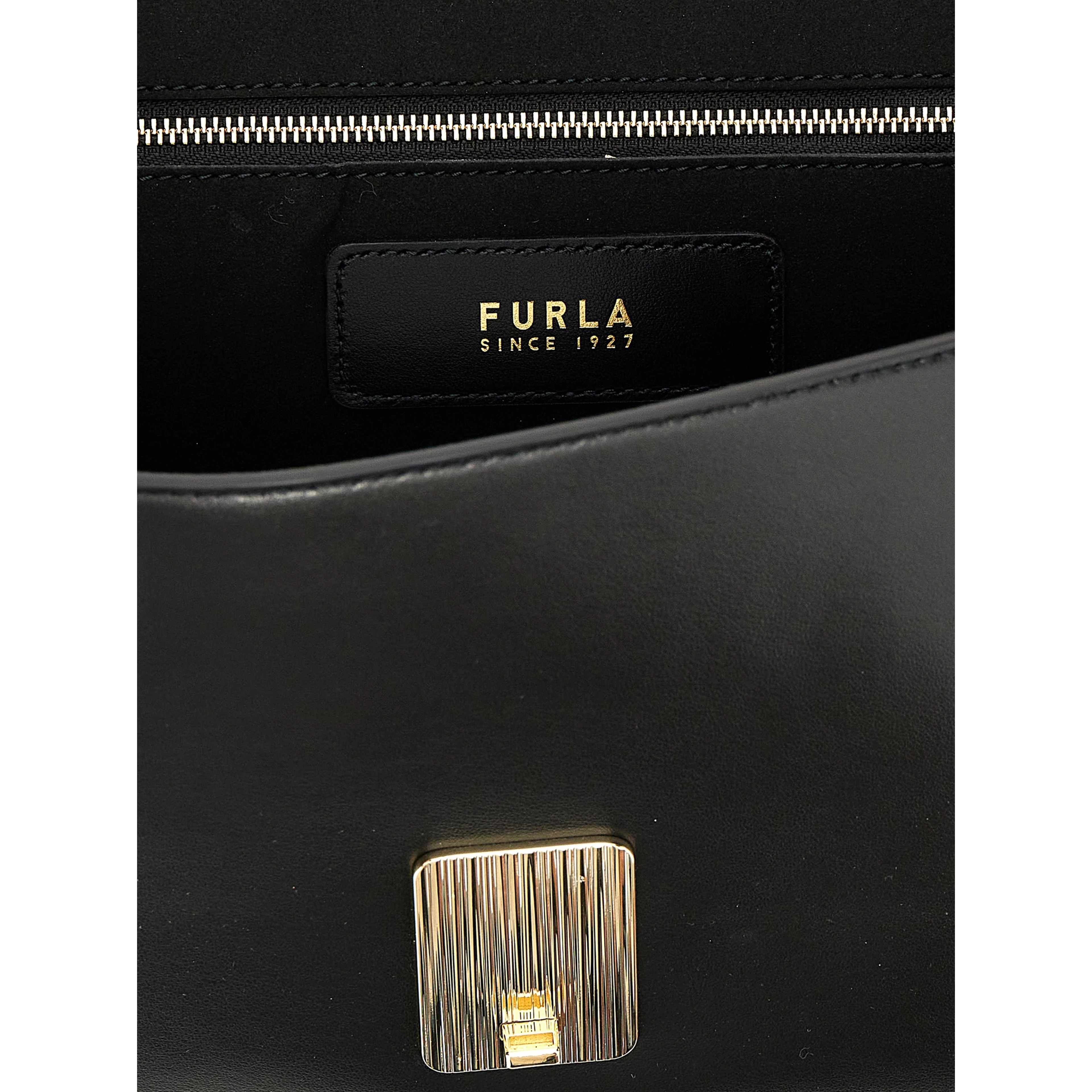 Black Leather Shoulder Bag