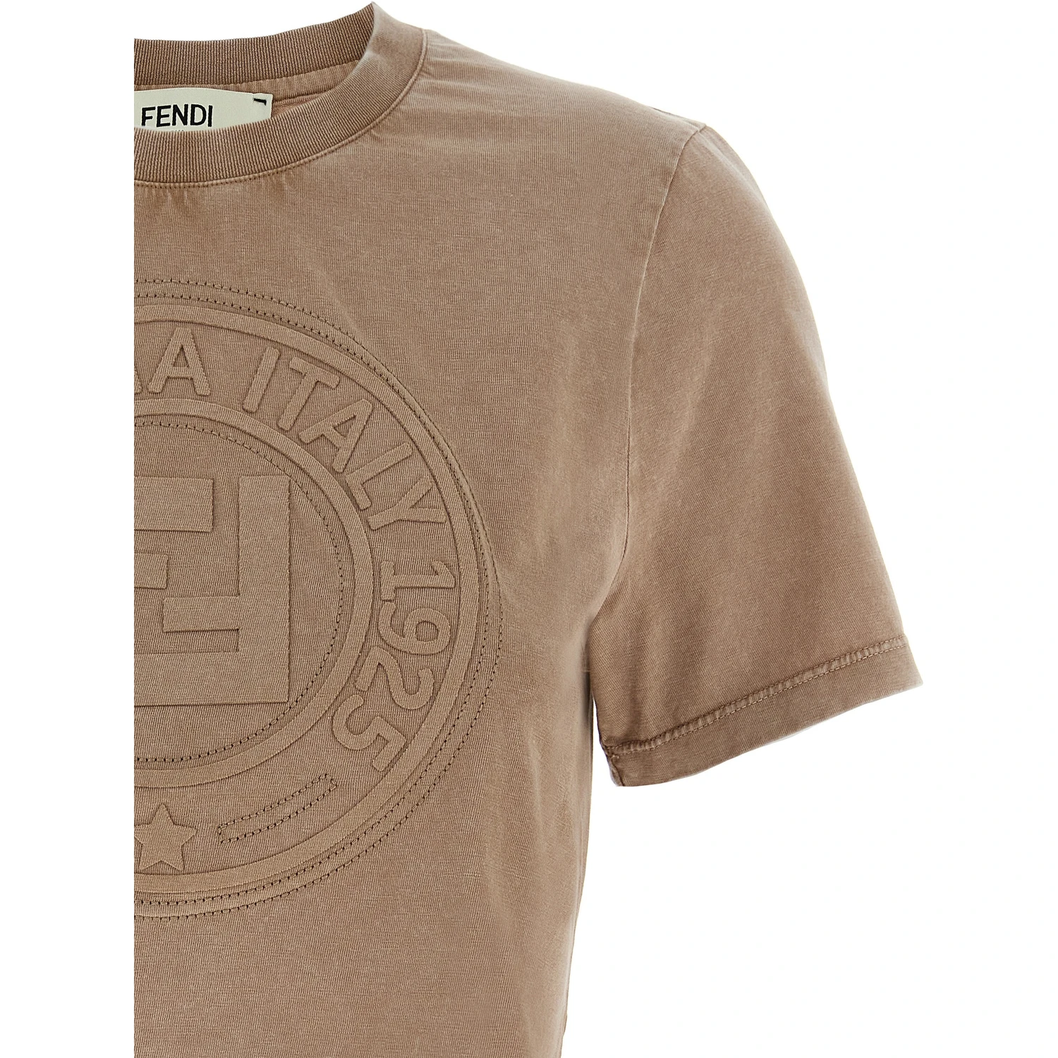 Brown Cotton T-Shirt