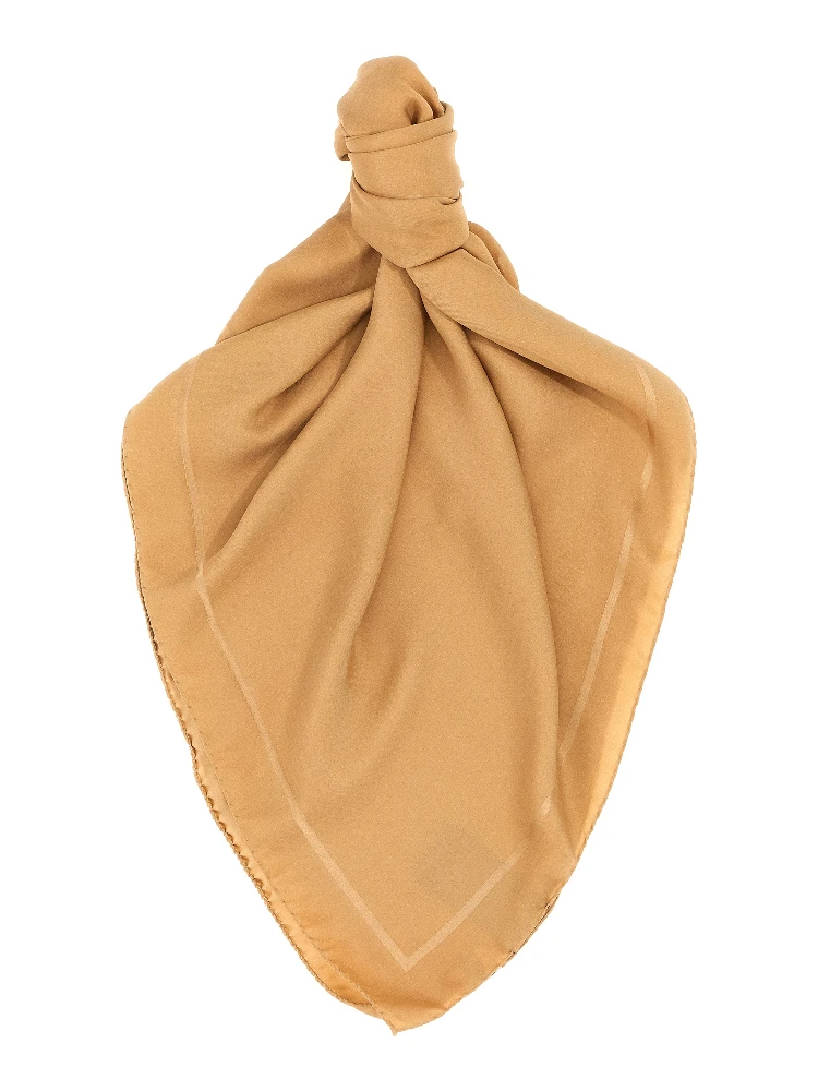 Beige Silk Foulard