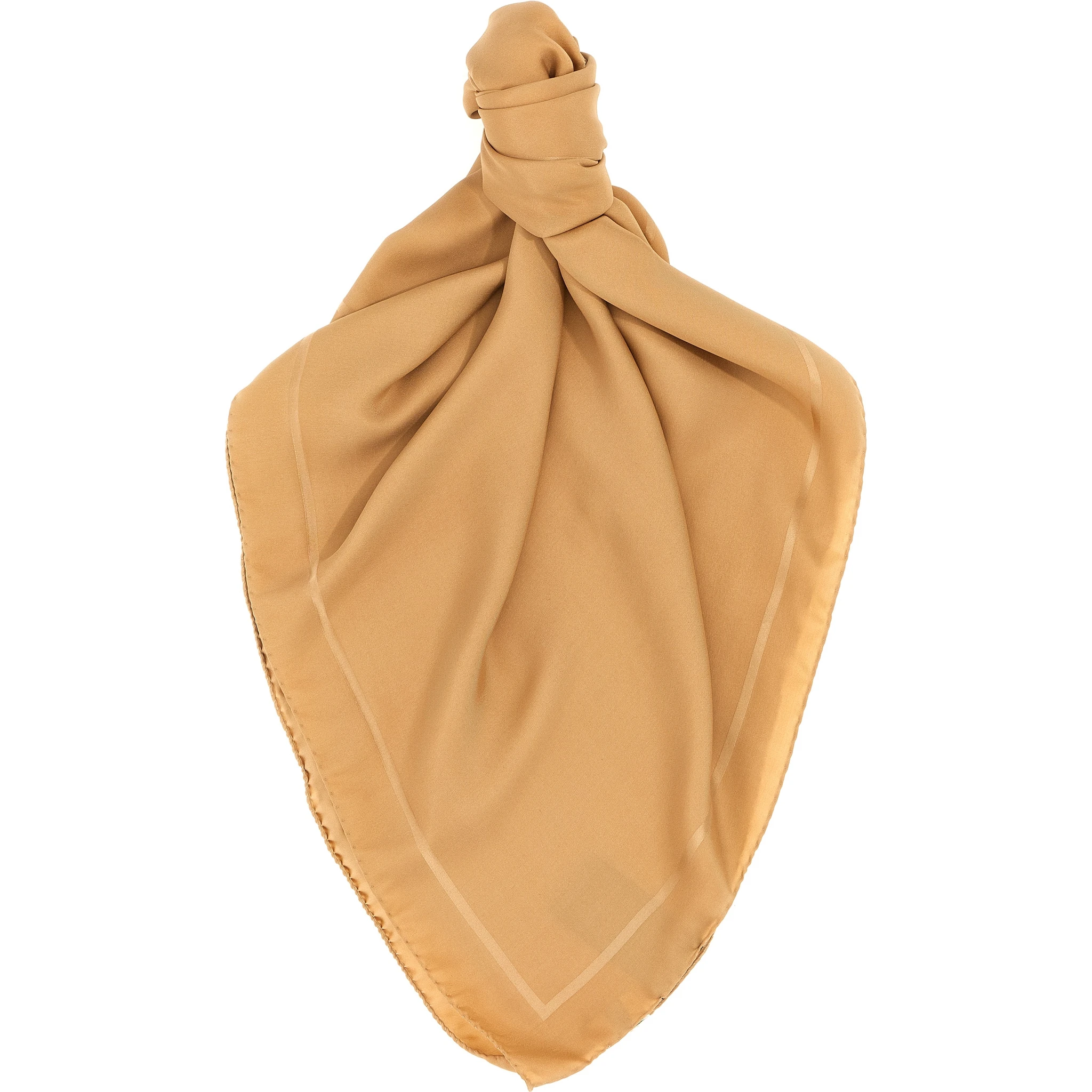 Beige Silk Foulard