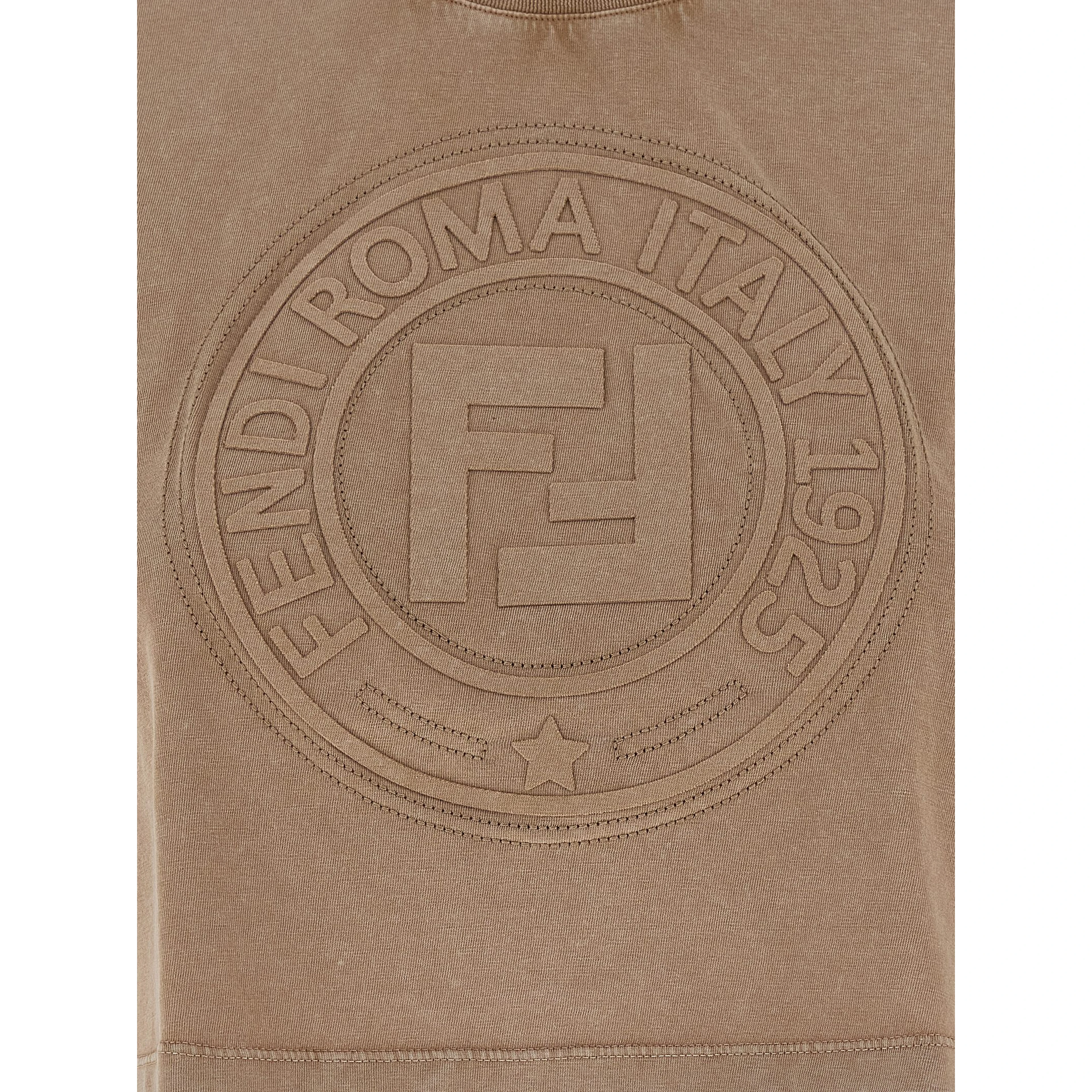 Brown Cotton T-Shirt