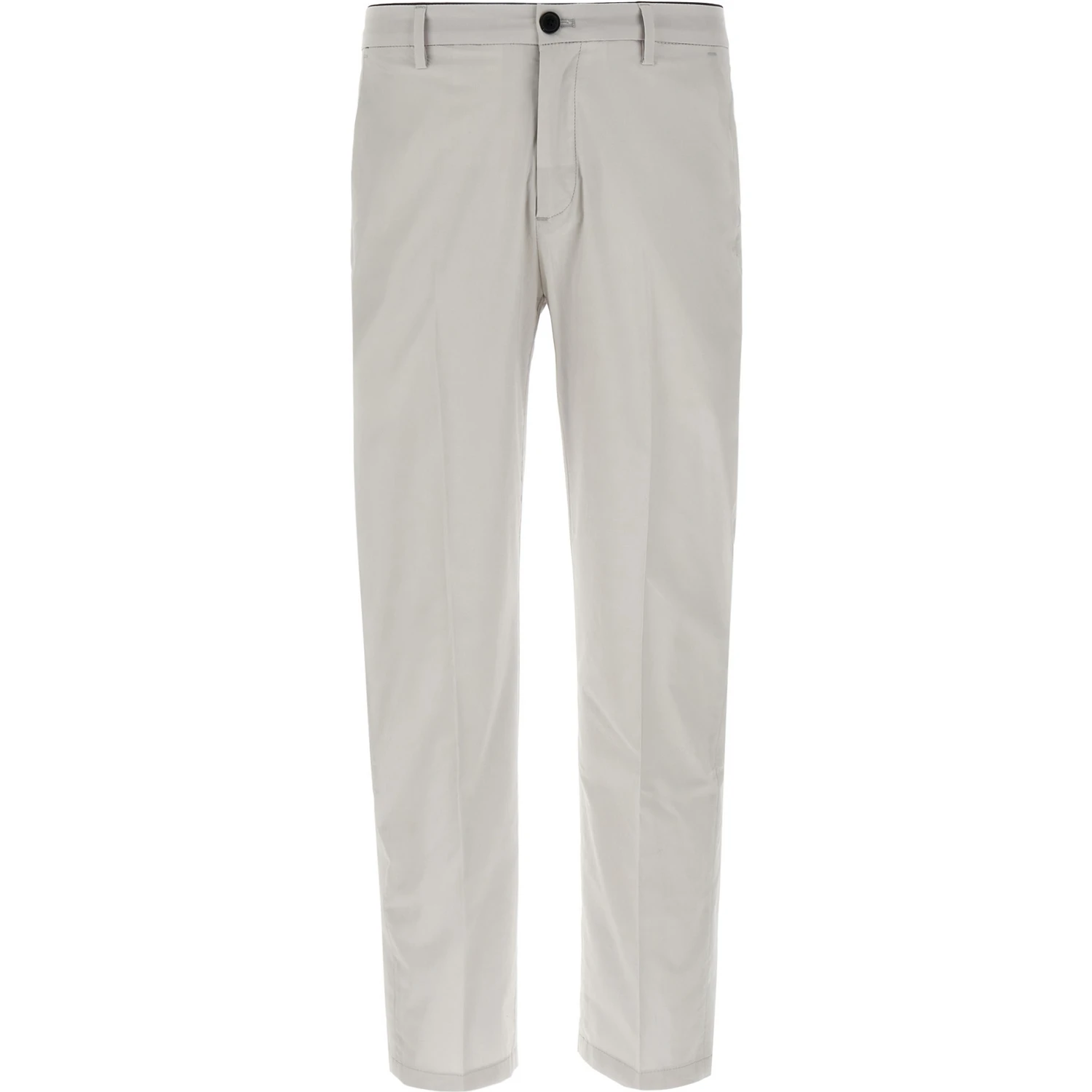 Gray Cotton Cropped Pants