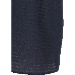 Blue Silk Polo Shirt