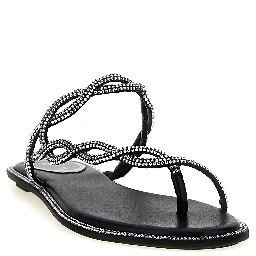 Black Satin Slides