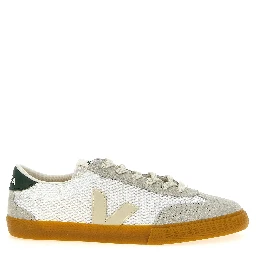Bicolor Recycled Polyester Athletic Sneakers