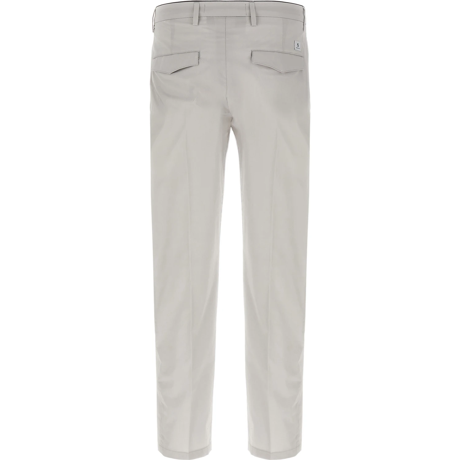 Gray Cotton Cropped Pants